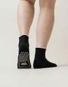Pilates Socken Basic Mid Crew I Schwarz