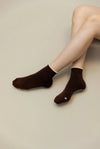 Pilates Socken Basic Mid Crew I Espresso