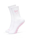 Pilates Socken aus Baumwolle mit rosa Schleife