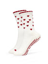 Ruffle Heart I Pilates & Yoga Socken aus Baumwolle