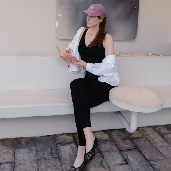 Basecap aus Baumwolle I sleepy girl, busy life I Lila