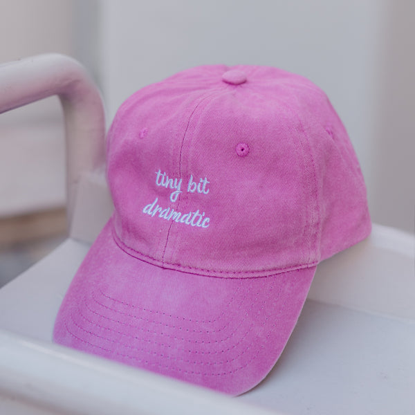 Basecap aus Baumwolle I tiny bit dramatic I Pink