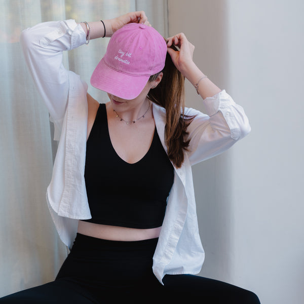 Basecap aus Baumwolle I tiny bit dramatic I Pink