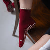 Pilates Socken aus Baumwolle I Basic Rot