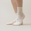 Pilates Socken aus Baumwolle I Schleifchen I Beige - 36-41