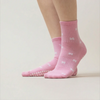 Pilates Socken aus Baumwolle I Schleifchen I Rosa - 36-41