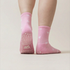 Pilates Socken aus Baumwolle I Schleifchen I Rosa - 36-41