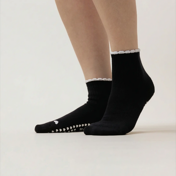 Pilates Socken aus Baumwolle  I Basic Schwarz - 36-41