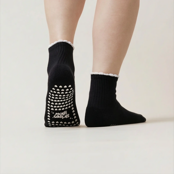 Pilates Socken aus Baumwolle  I Basic Schwarz - 36-41
