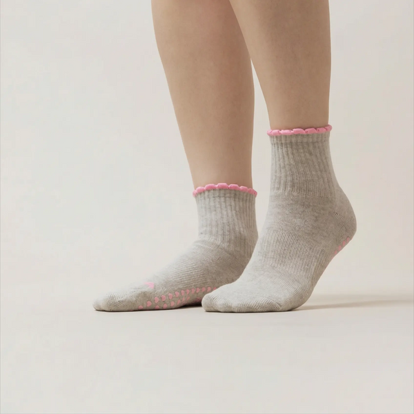 Pilates Socken aus Baumwolle I Basic Grau - 36-41