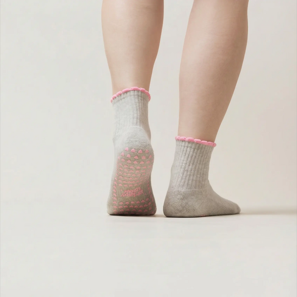 Pilates Socken aus Baumwolle I Basic Grau - 36-41