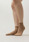 Pilates Socken Basic Mid Crew I Hazelnut
