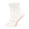 Pilates Socken aus Baumwolle I Schleifchen I Beige - 36-41