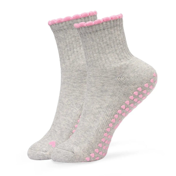 Pilates Socken aus Baumwolle I Basic Grau - 36-41