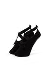 Ballerina Pilates Socken mit Riemchen I Schwarz