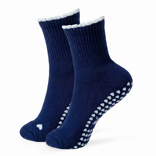 Pilates Socken aus Baumwolle I Basic Blau
