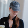 Basecap aus Baumwolle I on my to brunch I Grau
