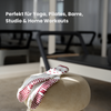 Ruffle Heart I Beige & Burgundy I Pilates & Yoga Socken